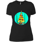 Funny Pizza Ugly Christmas Sweater Xmas Pizza Tree - Ladies' Boyfriend T-Shirt