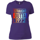 Retro Straight Outta 1973 45 Years Old - Ladies' Boyfriend T-Shirt