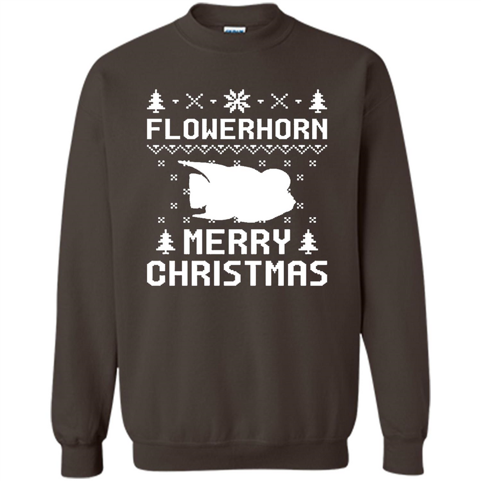 Flowerhorn Christmas T-shirt, Ugly Christmas Sweater - Sweatshirt