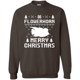 Flowerhorn Christmas T-shirt, Ugly Christmas Sweater - Sweatshirt