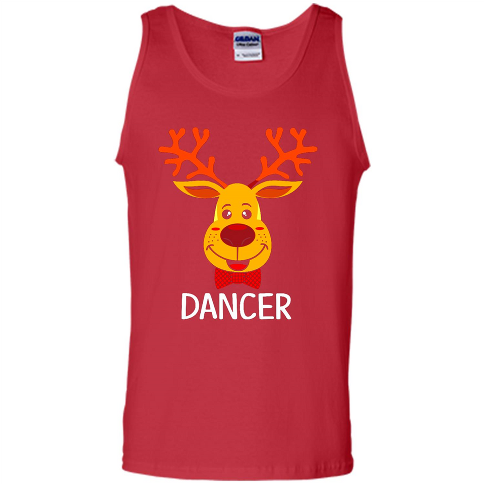 Dancer Santa Claus Funny Xmas Holiday T-Shirt - Tank Top