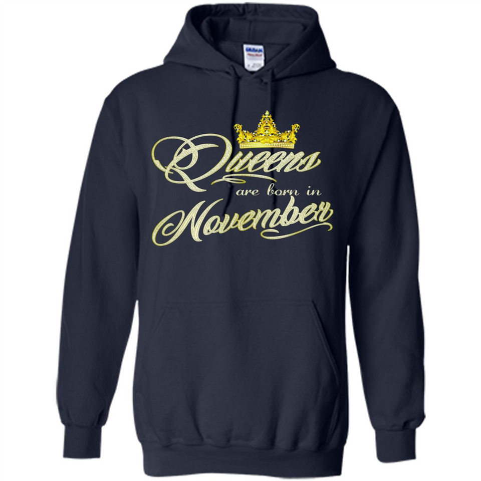 Queens Are Born In November Golden T-Shirt