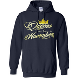 Queens Are Born In November Golden T-Shirt
