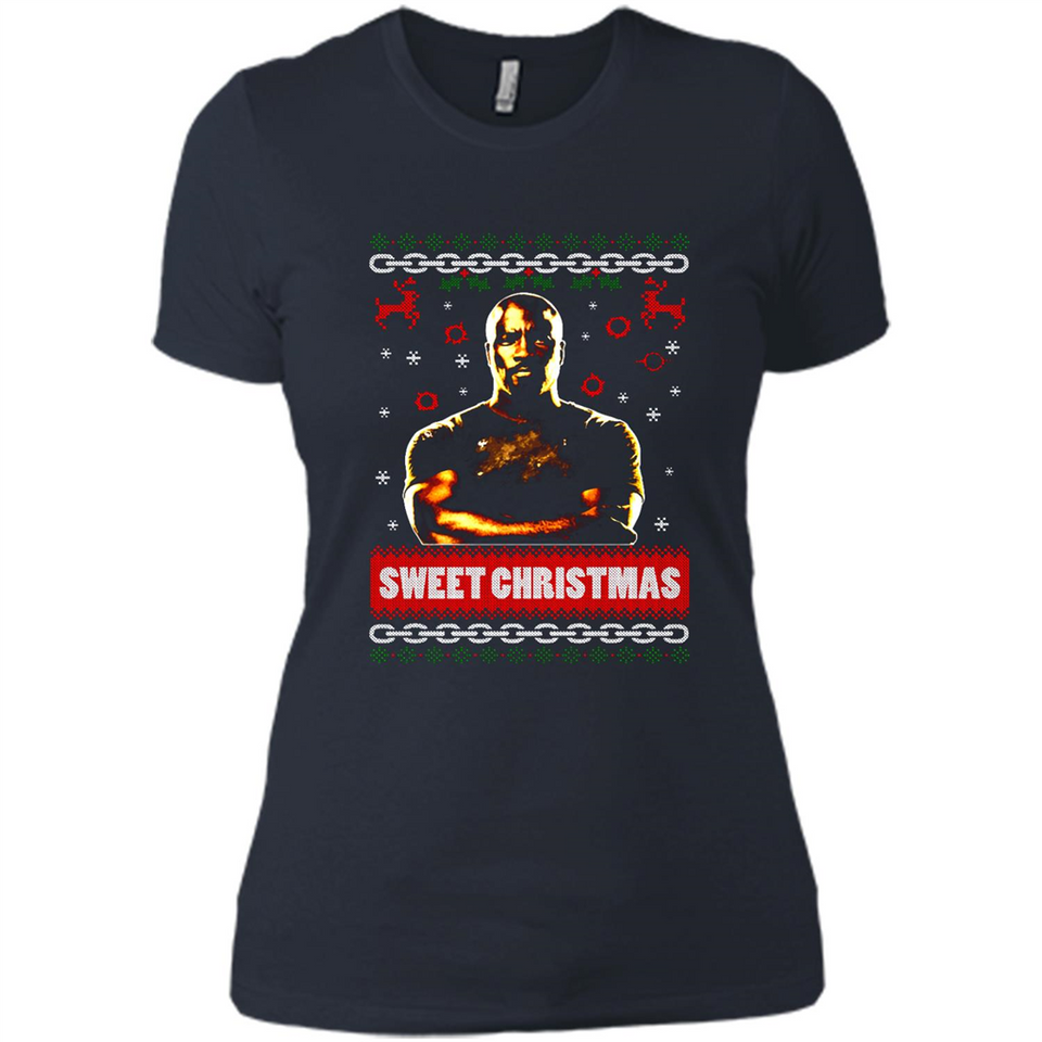 Christmas Ugly Sweater Floyd Mayweather Sweet Christmas - Ladies' Boyfriend T-Shirt