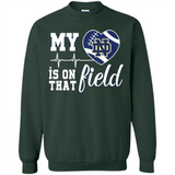 Notre Dame Fighting Irish Football My Heart is on that Field - Sweatshirt