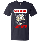 Even Santa Does Karate - Funny Karate - Men's V-Neck
