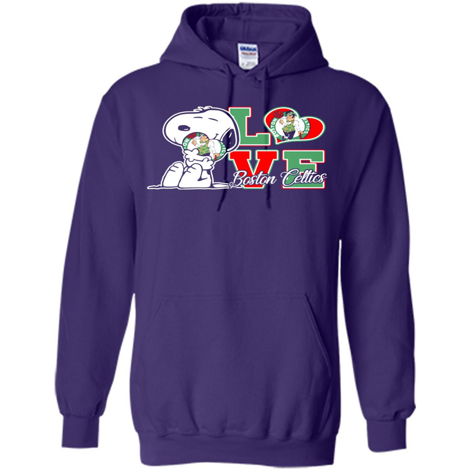 Snoopy loves NBA Boston Celtics - Hoodie