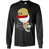 Jack Skellington The Nightmare Before Christmas-49ers Football - Long Sleeve T-Shirt