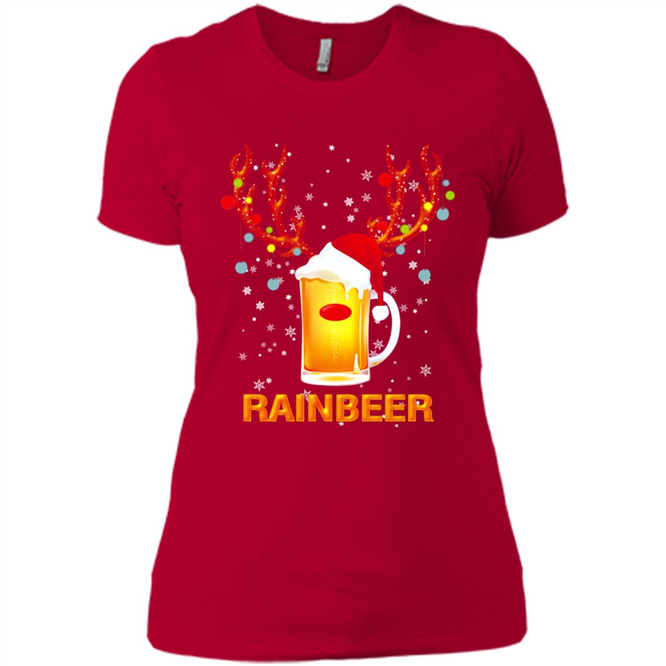 Rainbeer Funny Reindeer Beer Lover