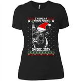 Morning Person Dutch Shepherd Funny Xmas - Ladies' Boyfriend T-Shirt