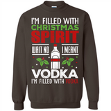 Christmas Gift Shirt Christmas Spirit Vodka Santa - Sweatshirt