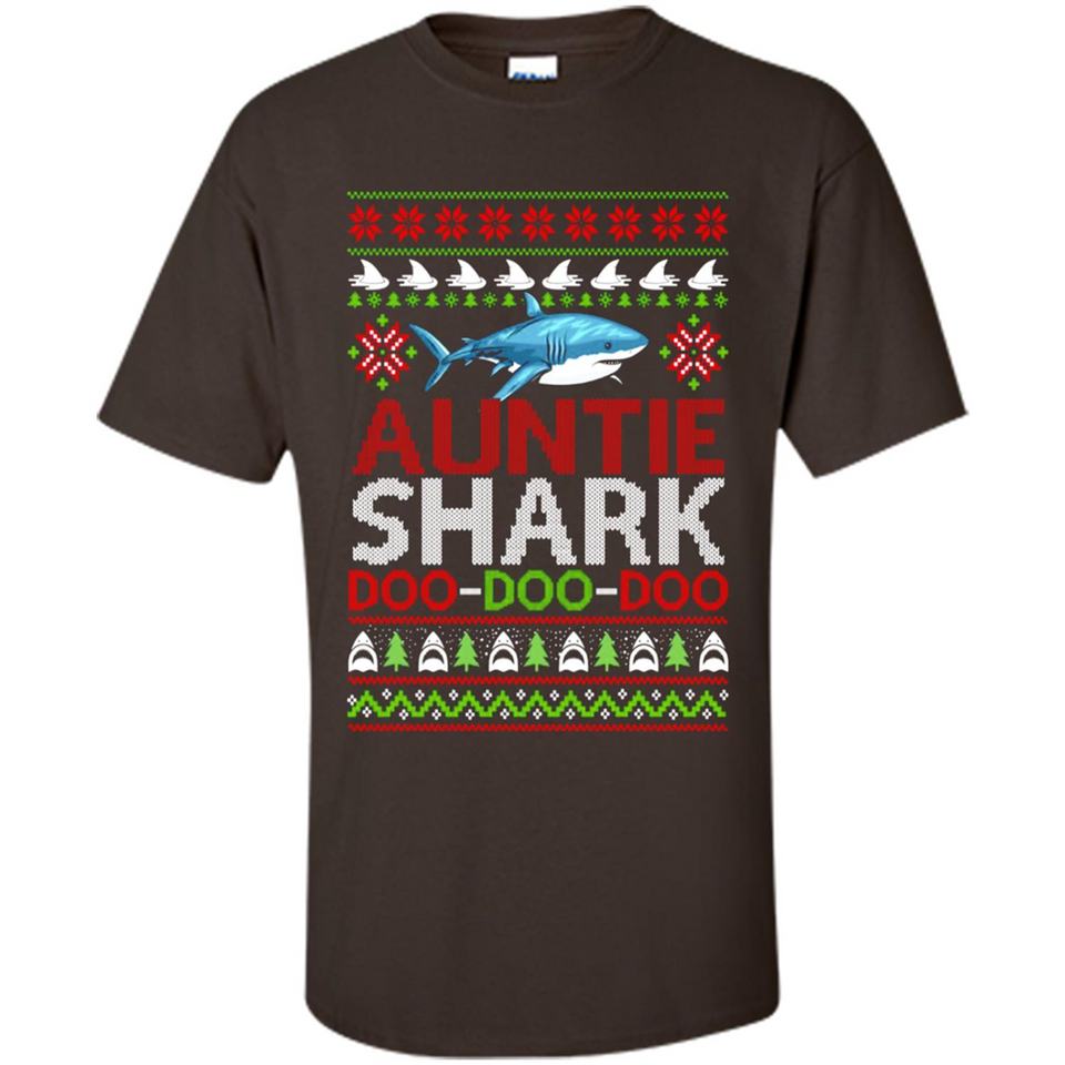 Auntie shark Doo Doo Doo Christmas - Shirt