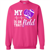 Northwestern Wildcats Football My Heart is on that Field - Sweatshirt