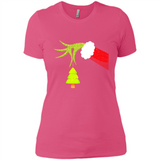 Funny Grinch Hand Holding Christmas Tree Ornament Christmas PING PONG