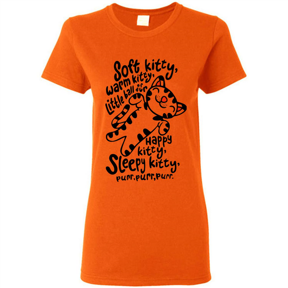 Soft kitty warm kitty little ball of fur - Ladies Short-Sleeve