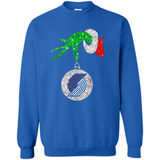 Amazing shirt Portland Trail Blazers Glitter Grinch Monogram Ornament Christmas - Sweatshirt