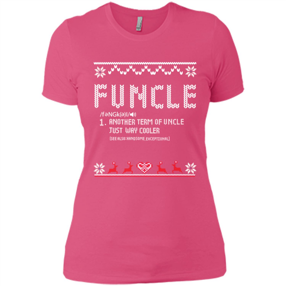 Mens Christmas Funcle Definition - Ladies' Boyfriend T-Shirt