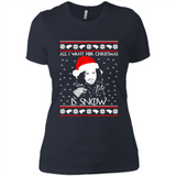 All I Want for Christmas is Snow ugly sweater PINGPONG