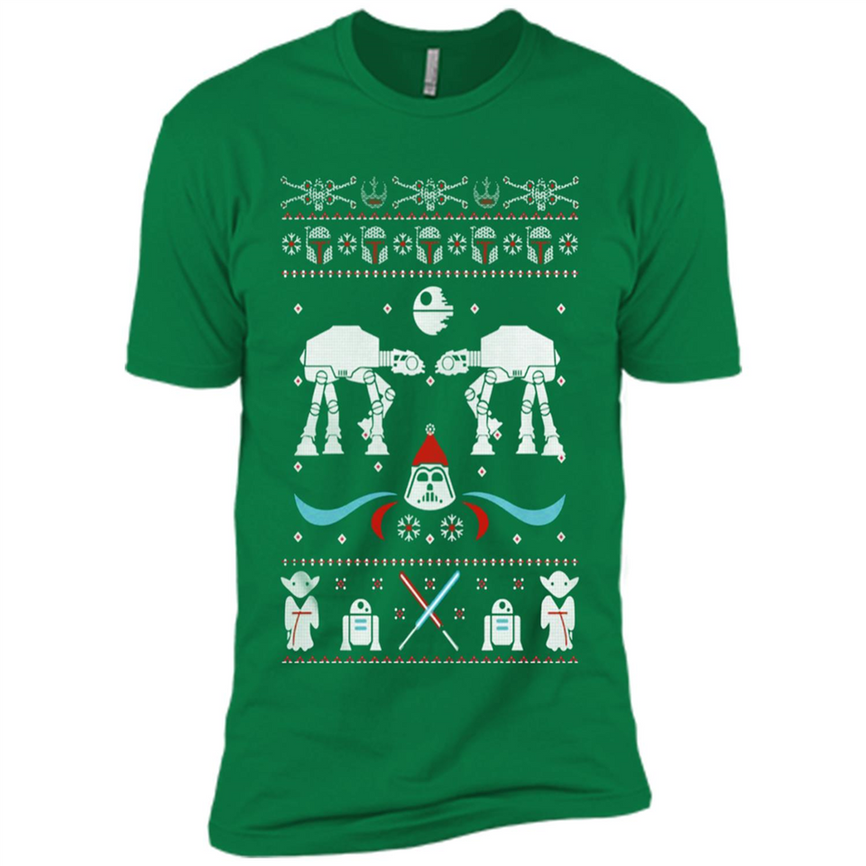Star Wars Icons Funny Ugly Christmas - Premium Short Sleeve T-Shirt