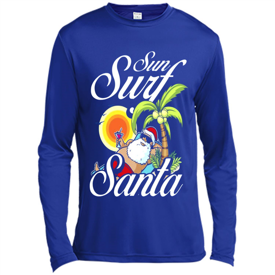 Sun Surf Santa - Canvas Long Sleeve T-Shirt