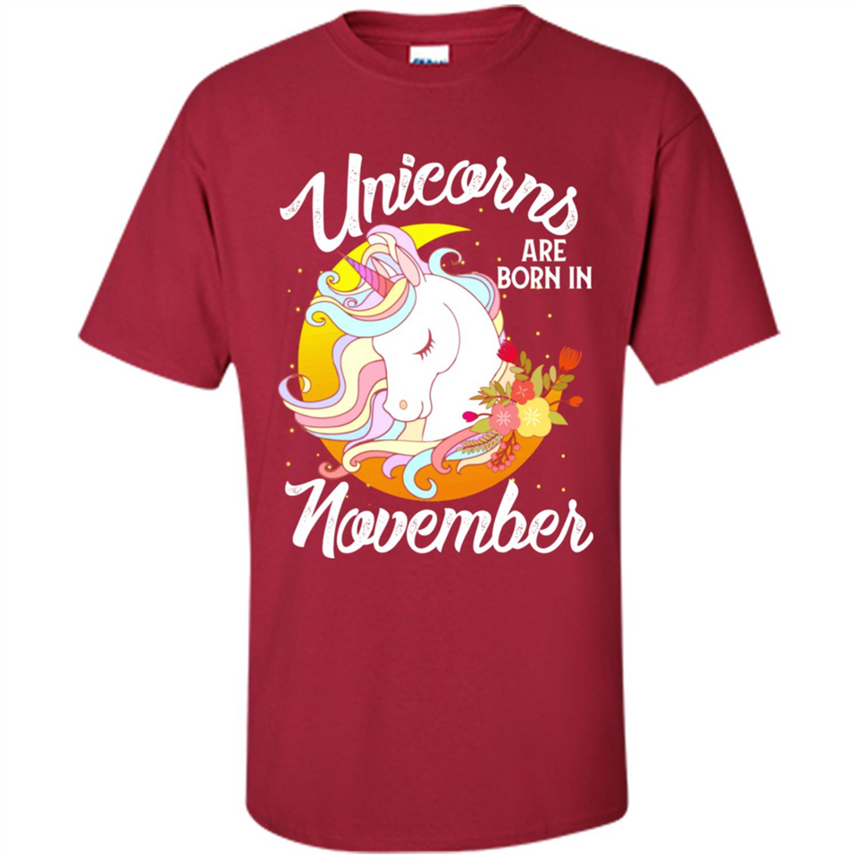 Unicorns Are Born In November Magical Rainbow