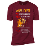 Know I'm on fire let me finish this weld shirt Sweatshirt - Premium Short Sleeve T-Shirt