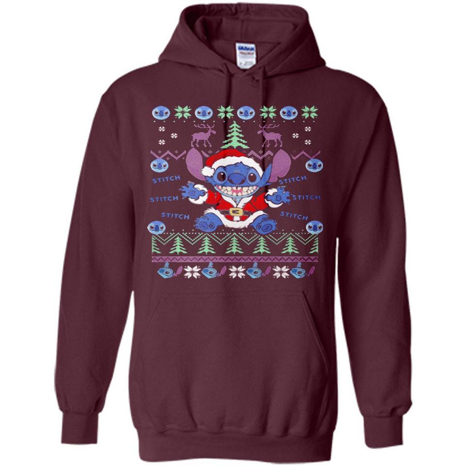 Stitch ugly christmas sweater - Hoodie