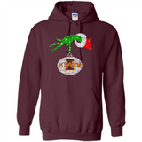 Amazing Iowa State Cyclones Glitter Grinch Monogram Ornament Christmas Gift - Hoodie