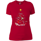 Merry And Bright Plumber Christmas Tree Shirt PINGPONG - Ladies' Boyfriend T-Shirt