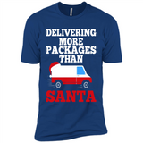 Delivering More Packages Than Santa Shirt - Postal Gift - Premium Short Sleeve T-Shirt