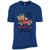 Snoopy This Is My Hallmark Christmas Movies Watching T-Shirt - Premium Short Sleeve T-Shirt