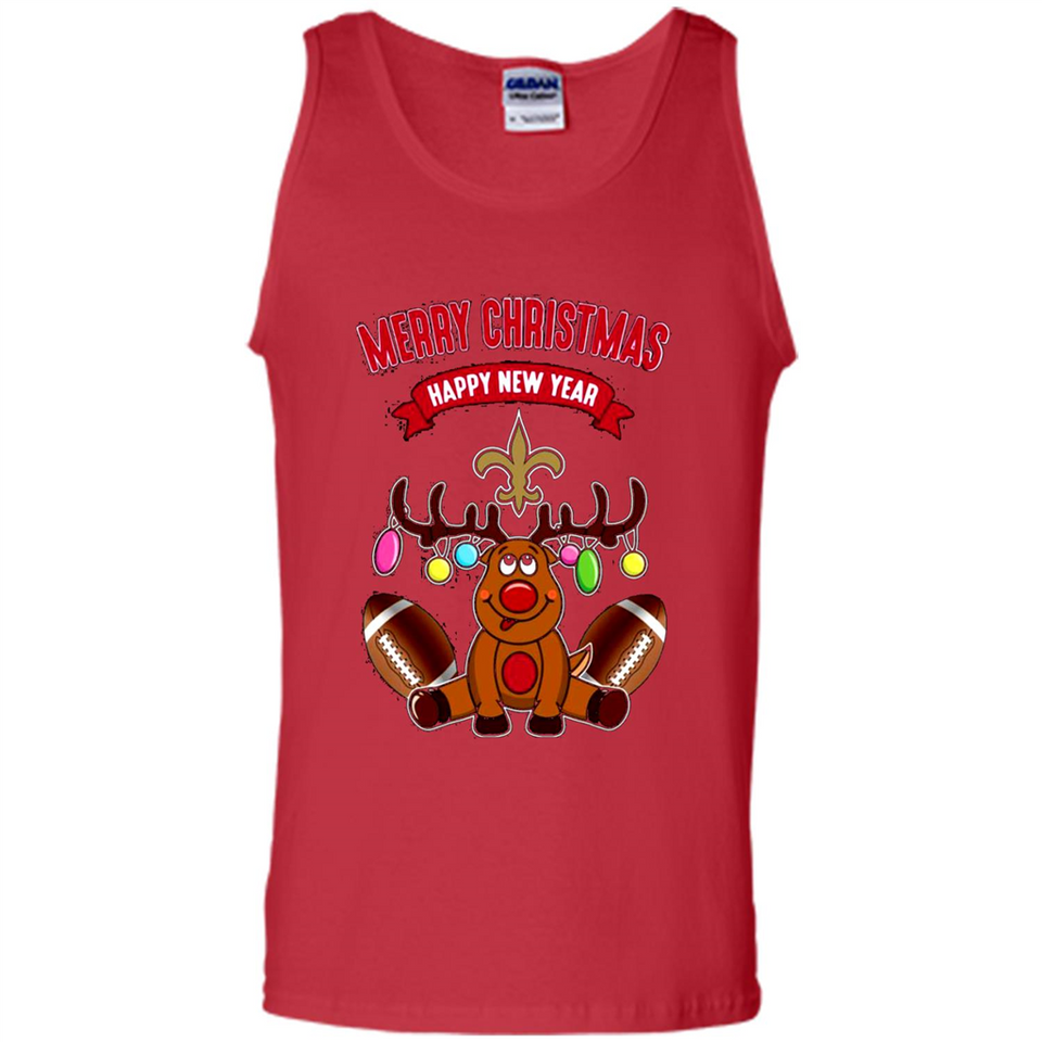 New Orleans Saints NFL Reindeer Funny Merry Christmas And Happy New Year