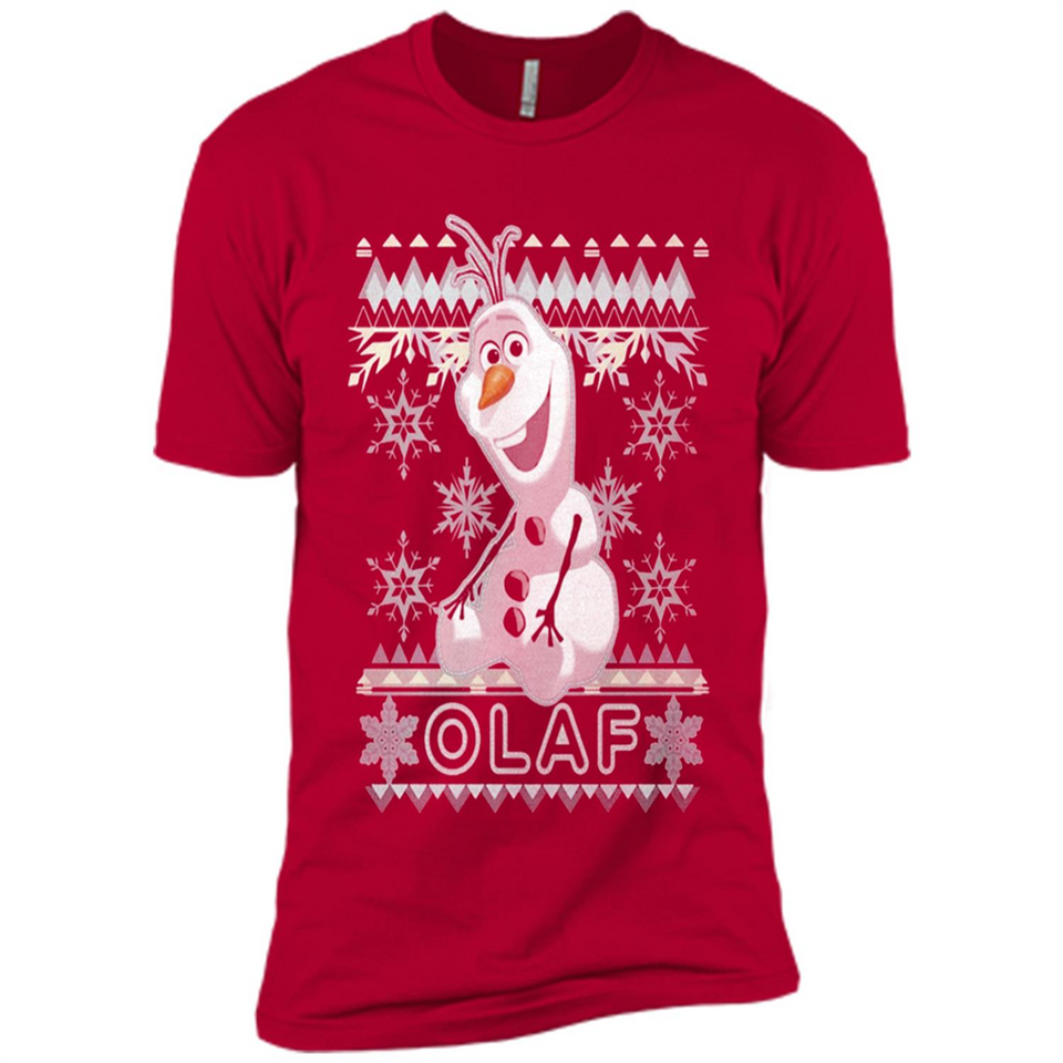 Olaf frozen ugly christmas sweater - Premium Short Sleeve T-Shirt