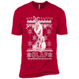 Olaf frozen ugly christmas sweater - Premium Short Sleeve T-Shirt