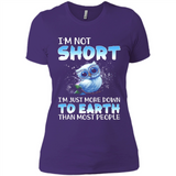 The owl I'm not short I just more down to Earth than most people - Ladies' Boyfriend T-Shirt