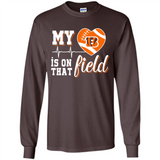 Cincinnati Bengals Football My Heart is on that Field - Long Sleeve T-Shirt