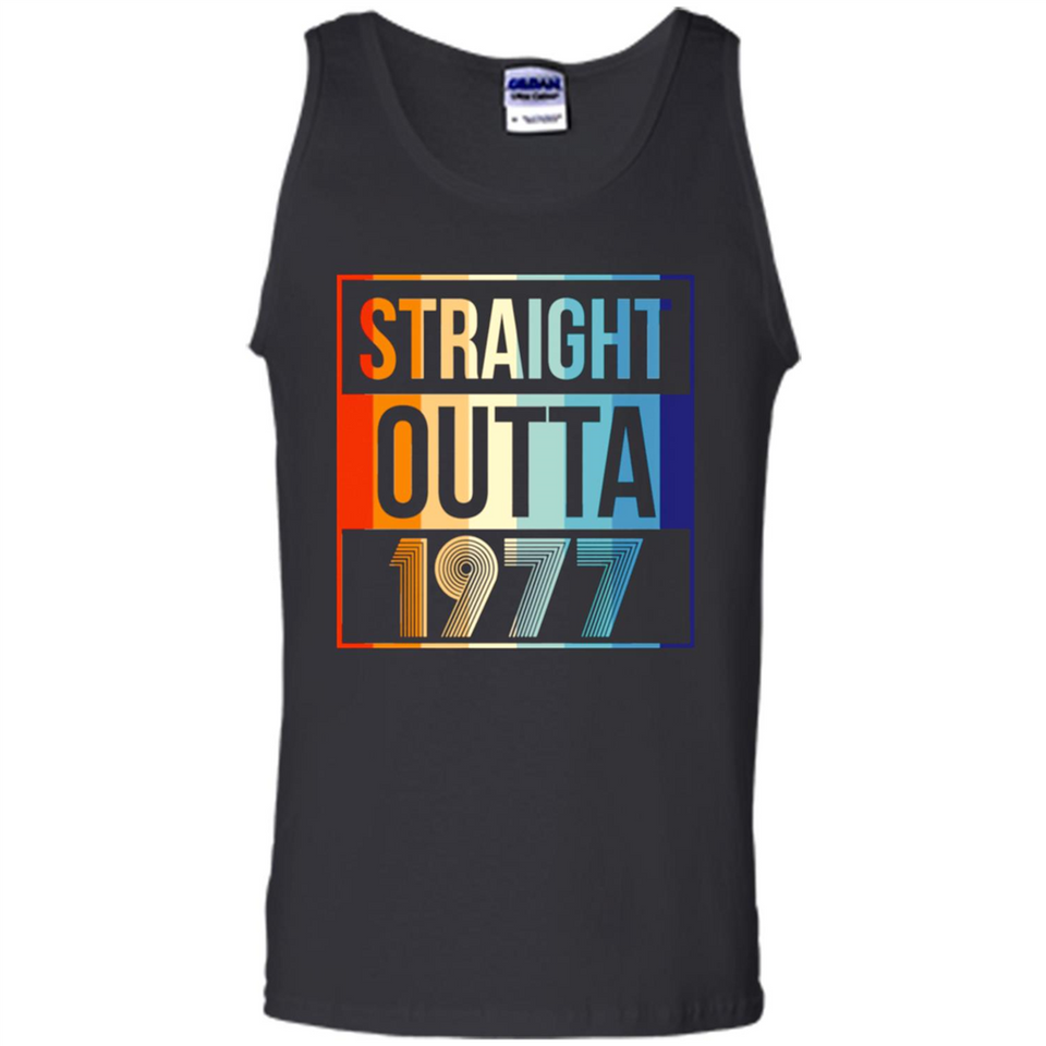 Retro Straight Outta 1977 41 Years Old - Tank Top