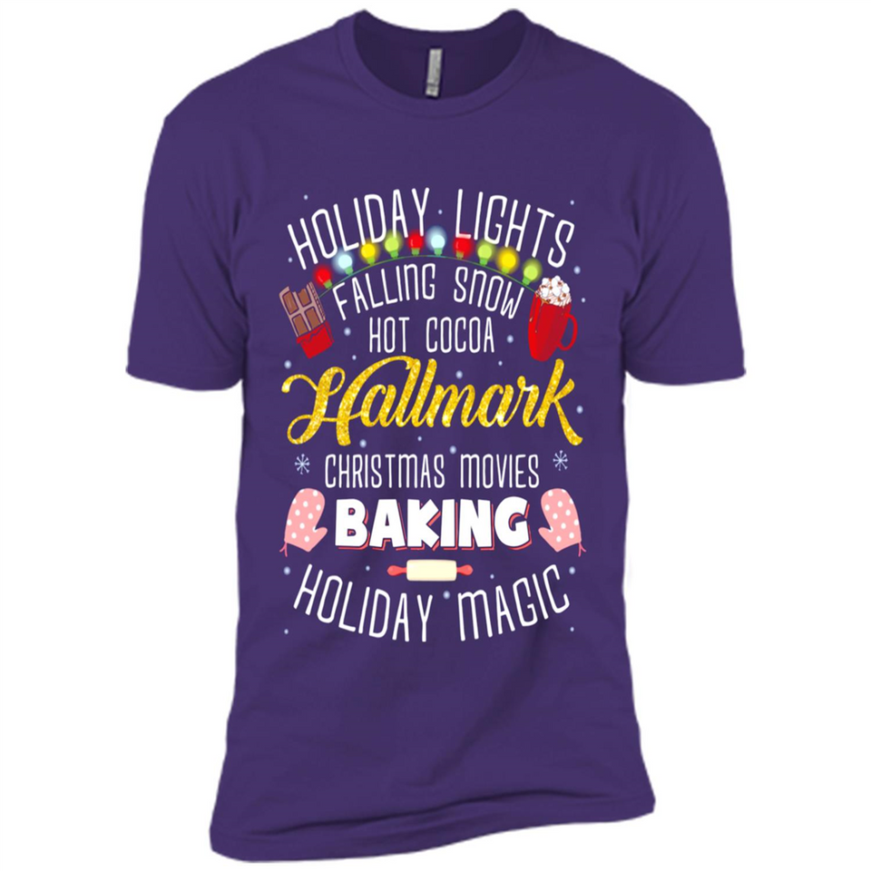 Holiday Lights Falling Snow Hot Cocoa Hallmark Christmas movie