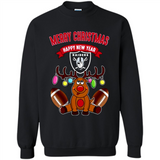 Oakland Raiders NFL Reindeer Funny Merry Christmas And Happy New Year