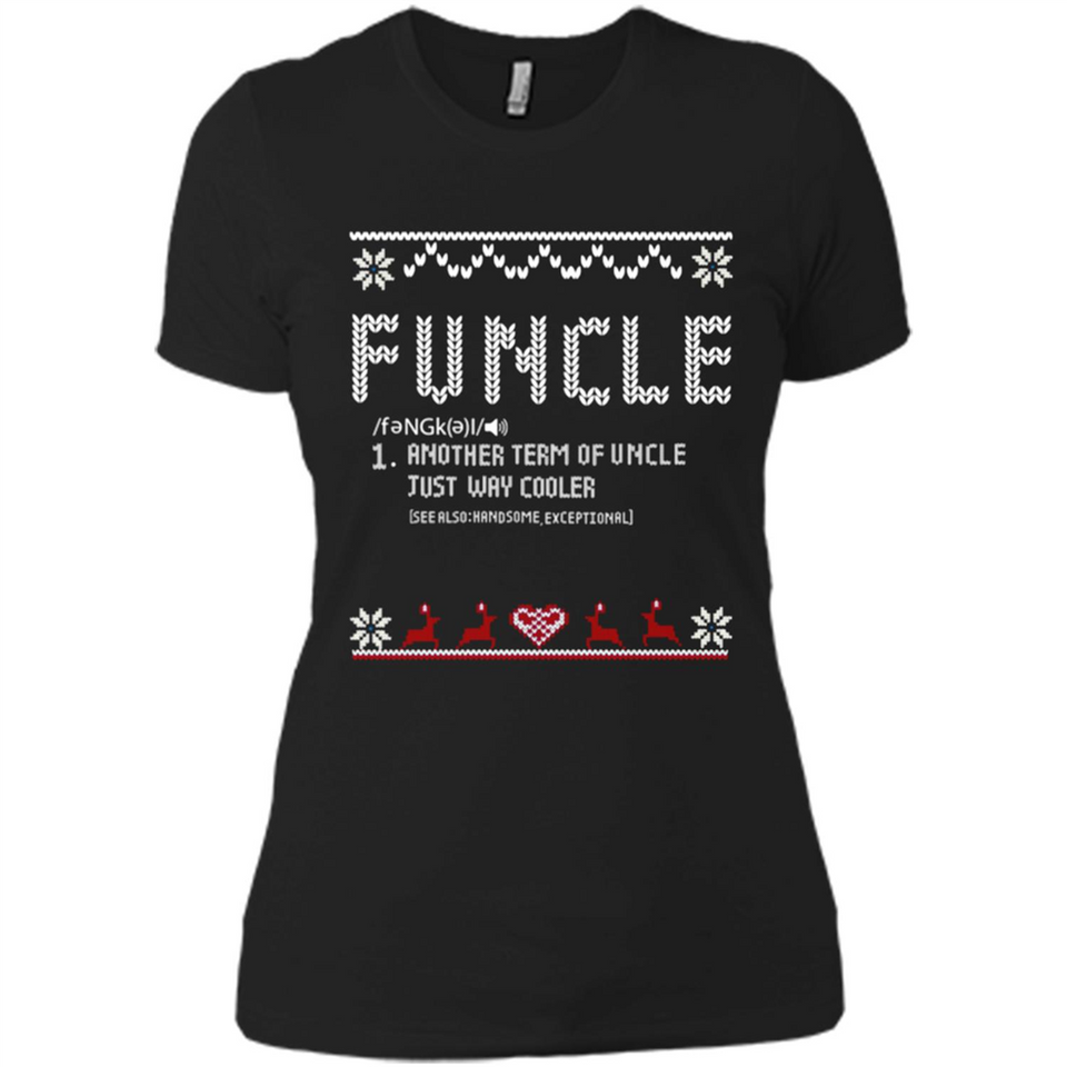 Mens Christmas Funcle Definition - Ladies' Boyfriend T-Shirt