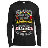 Holiday Lights Falling Snow Hot Cocoa Hallmark Christmas movie