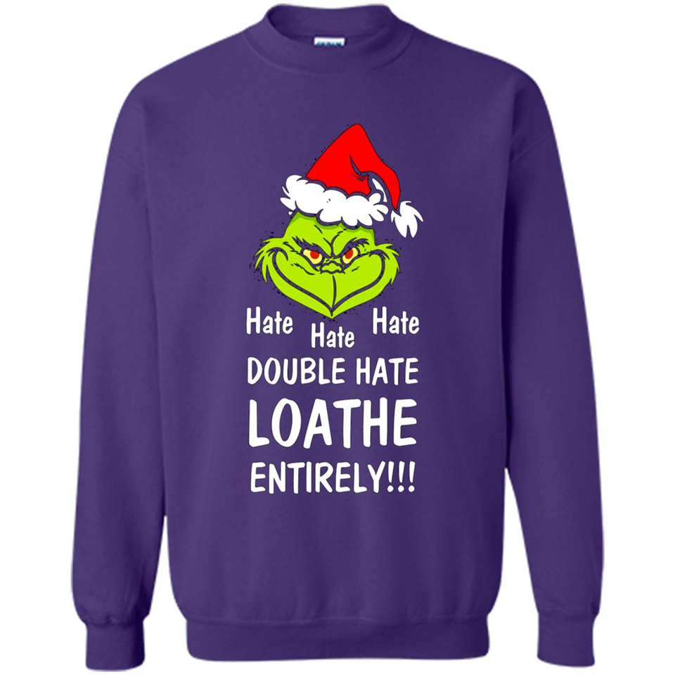 Mr Grinch hate hate hate double hate loathe entirely sweater PINGPONG