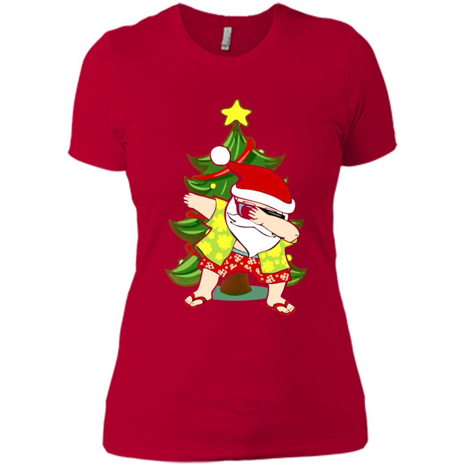 Dabbing Santa Christmas In July - Ladies' Boyfriend T-Shirt