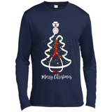 Christmas tree Nurse merry Christmas - Canvas Long Sleeve T-Shirt