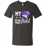 Abilene Christian Wildcats Football My Heart is on that Field - Men's V-Neck