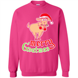 Christmas Merry Goatmas Goat Shirt Santa Hat - Sweatshirt
