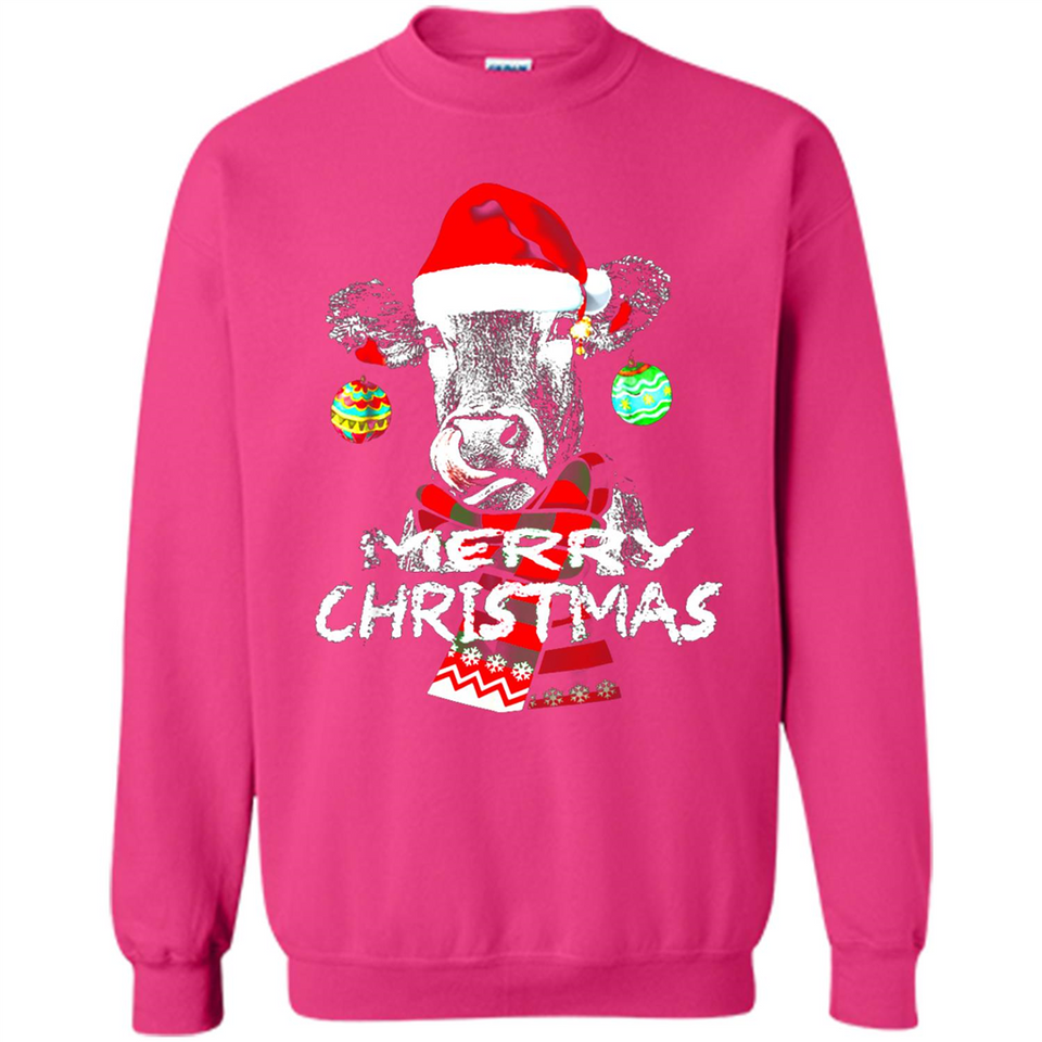 Fabulous Mooey christmas Heifers Cow Christmas lights - Sweatshirt