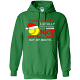 Dear Santa I Really Did Try To Be A Nice Softball Mom T-Shirt - Hoodie
