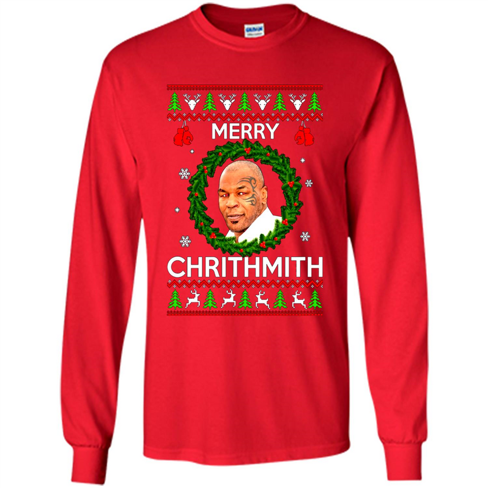 Mike Tyson Merry Chritmith Christmas Sweatshirt PINGPONG