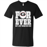 Georgia Bulldogs Forever For ever not just when we win - Men's V-Neck